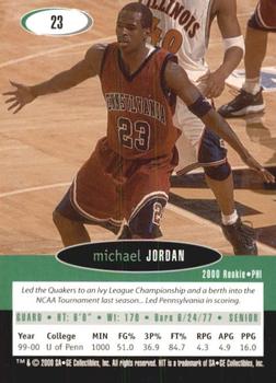 2000 SAGE HIT #23 Michael Jordan Back