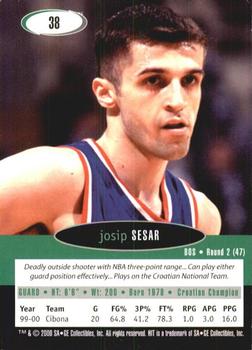2000 SAGE HIT #38 Josip Sesar Back