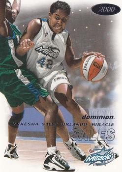 2000 SkyBox Dominion WNBA #45 Nykesha Sales Front