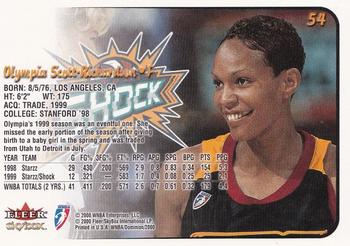 2000 SkyBox Dominion WNBA #54 Olympia Scott-Richardson Back