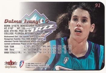 2000 SkyBox Dominion WNBA #91 Dalma Ivanyi Back