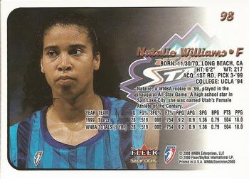 2000 SkyBox Dominion WNBA #98 Natalie Williams Back