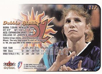 2000 SkyBox Dominion WNBA #117 Debbie Black Back