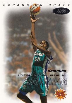 2000 SkyBox Dominion WNBA #119 Sharon Manning Front