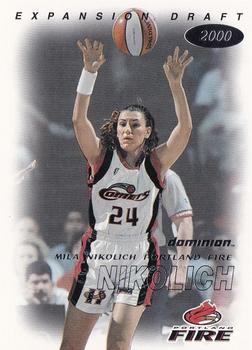 2000 SkyBox Dominion WNBA #122 Mila Nikolich Front
