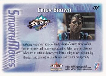 2000 SkyBox Dominion WNBA #135 Cindy Brown Back