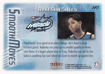 2000 SkyBox Dominion WNBA #148 Nykesha Sales Back