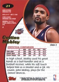 2000-01 Topps Gold Label - Class 2 #21 Cuttino Mobley Back