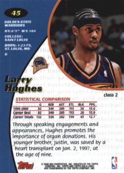 2000-01 Topps Gold Label - Class 2 #45 Larry Hughes Back