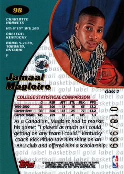 2000-01 Topps Gold Label - Class 2 #98 Jamaal Magloire Back
