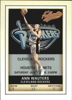 2002 Fleer Authentix WNBA #49 Ann Wauters Front