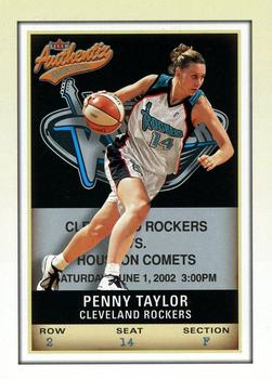 2002 Fleer Authentix WNBA #68 Penny Taylor Front