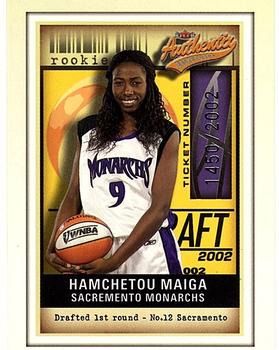 2002 Fleer Authentix WNBA #112 Hamchetou Maiga-Ba Front