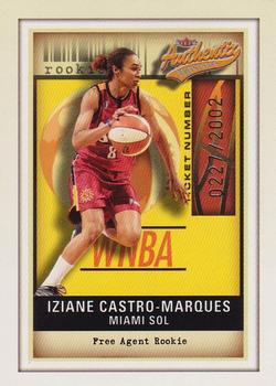 2002 Fleer Authentix WNBA #119 Iziane Castro Marques Front