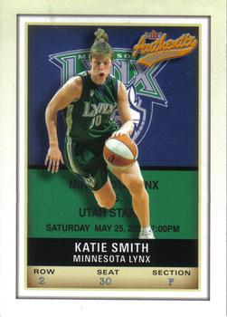 2002 Fleer Authentix WNBA #75 Katie Smith Front