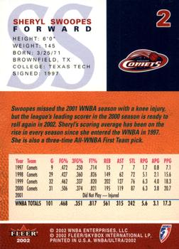 2002 Ultra WNBA #2 Sheryl Swoopes Back