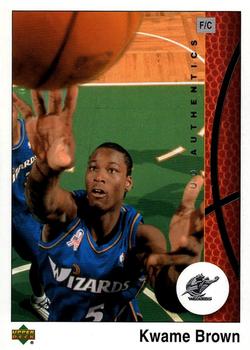 2002-03 UD Authentics #90 Kwame Brown Front