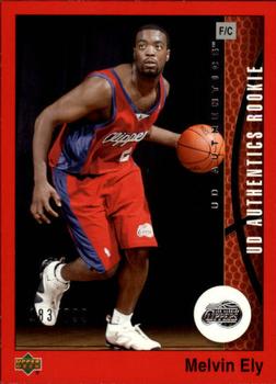 2002-03 UD Authentics #121 Melvin Ely Front
