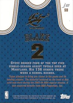 2003-04 Topps Jersey Edition #SB Steve Blake Back