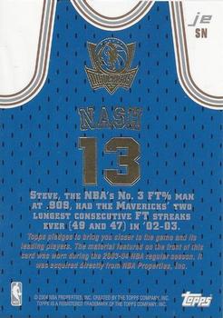 2003-04 Topps Jersey Edition #SN Steve Nash Back