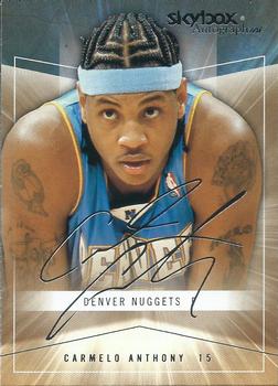 2004-05 SkyBox Autographics #9 Carmelo Anthony Front