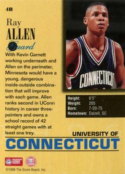 1996 Score Board Draft Day #4B Ray Allen Back