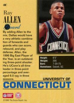 1996 Score Board Draft Day #4C Ray Allen Back