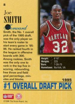 1996 Score Board Draft Day #8 Joe Smith Back