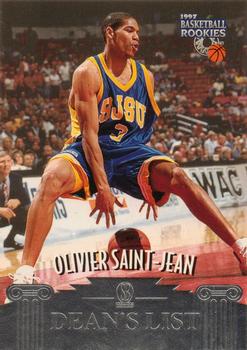 1997 Score Board Rookies - Dean's List #44 Olivier Saint-Jean Front