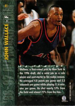 1997 Score Board Rookies - Dean's List #85 John Wallace Back
