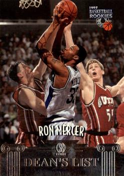 1997 Score Board Rookies - Dean's List #2 Ron Mercer Front