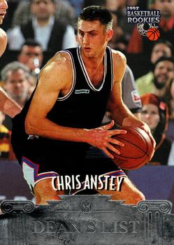 1997 Score Board Rookies - Dean's List #37 Chris Anstey Front
