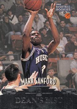 1997 Score Board Rookies - Dean's List #42 Mark Sanford Front