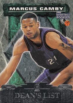 1997 Score Board Rookies - Dean's List #74 Marcus Camby Front