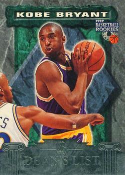 1997 Score Board Rookies - Dean's List #83 Kobe Bryant Front