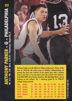 1997 Score Board Rookies - Traded #35T Anthony Parker Back