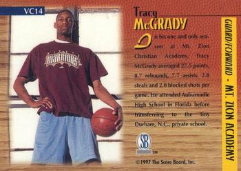 1997 Score Board Rookies - Varsity Club #VC14 Tracy McGrady Back