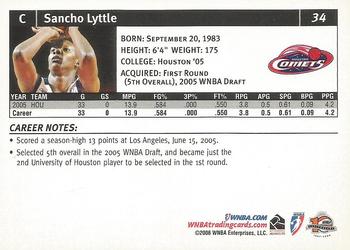 2006 Rittenhouse WNBA #34 Sancho Lyttle Back