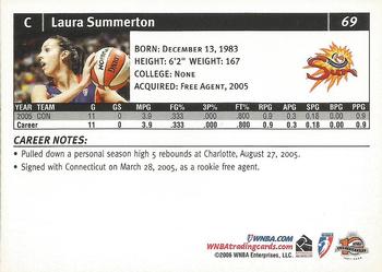 2006 Rittenhouse WNBA #69 Laura Summerton Back