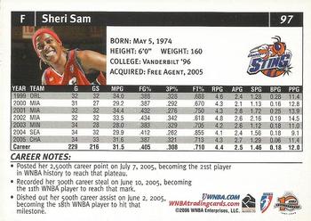 2006 Rittenhouse WNBA #97 Sheri Sam Back