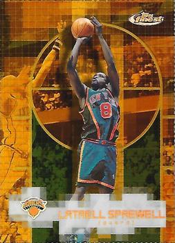 2000-01 Finest - Gold Refractors #64 Latrell Sprewell Front