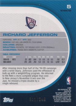 2005-06 Finest - Refractors #5 Richard Jefferson Back