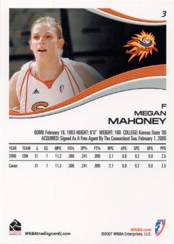 2007 Rittenhouse WNBA #3 Megan Mahoney Back