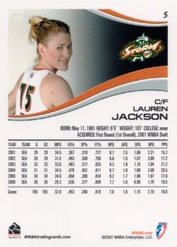 2007 Rittenhouse WNBA #5 Lauren Jackson Back