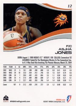 2007 Rittenhouse WNBA #12 Asjha Jones Back