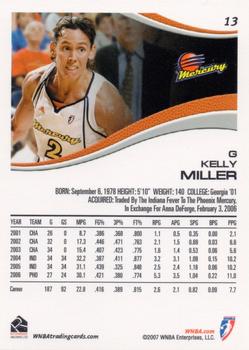 2007 Rittenhouse WNBA #13 Kelly Miller Back