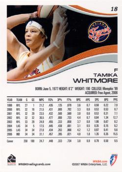 2007 Rittenhouse WNBA #18 Tamika Whitmore Back