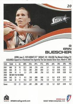 2007 Rittenhouse WNBA #20 Erin Buescher Back