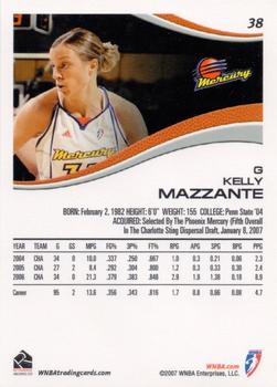 2007 Rittenhouse WNBA #38 Kelly Mazzante Back