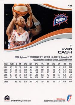 2007 Rittenhouse WNBA #59 Swin Cash Back
